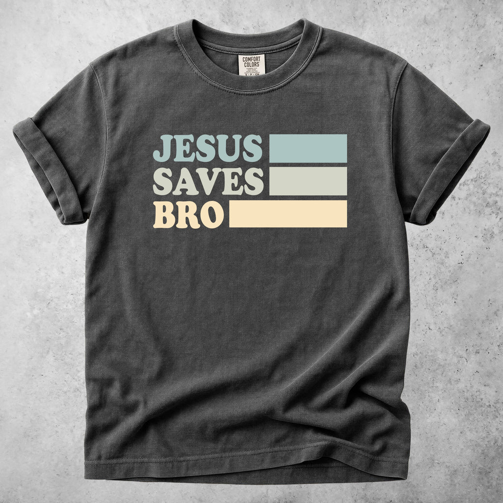 Printify T-Shirt Pepper / S Jesus Saves Bro T-Shirt
