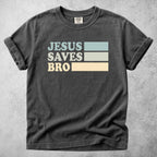 Printify T-Shirt Pepper / S Jesus Saves Bro T-Shirt