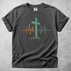 Printify T-Shirt Pepper / S My Heart Beats for Jesus - T-Shirt