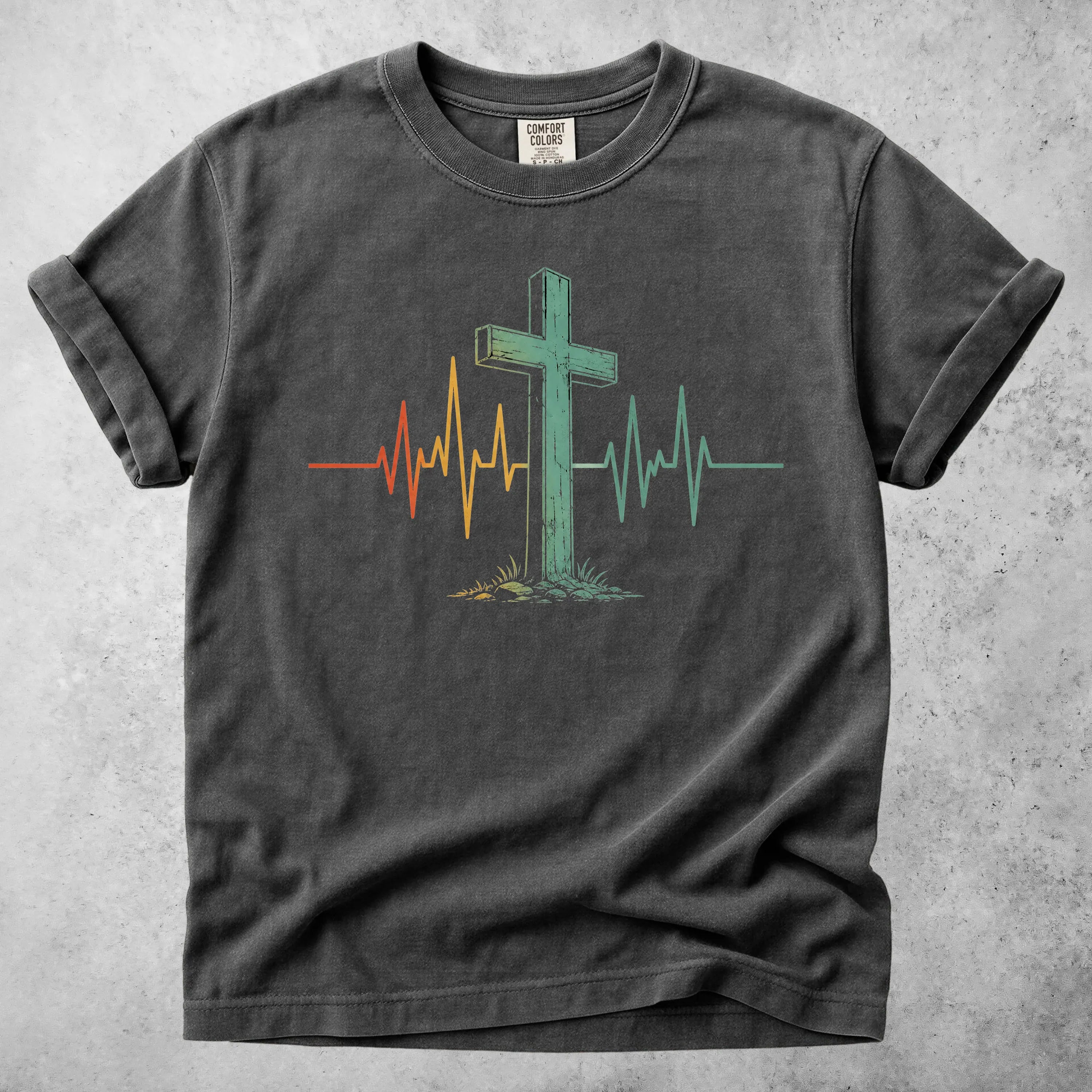 Printify T-Shirt Pepper / S My Heart Beats for Jesus - T-Shirt