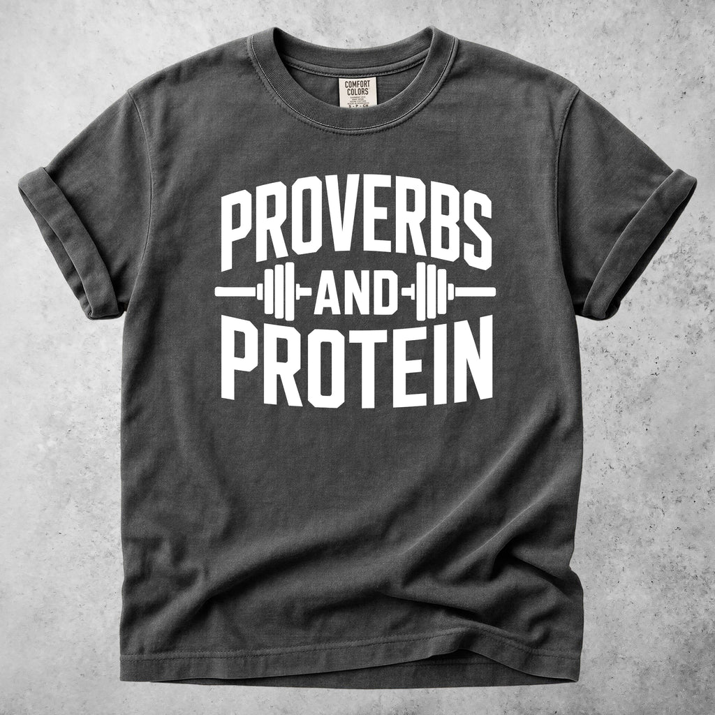 Printify T-Shirt Pepper / S Proverbs and Protein T-Shirt
