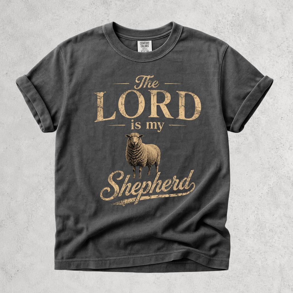 Printify T-Shirt Pepper / S The Lord Is My Shepherd