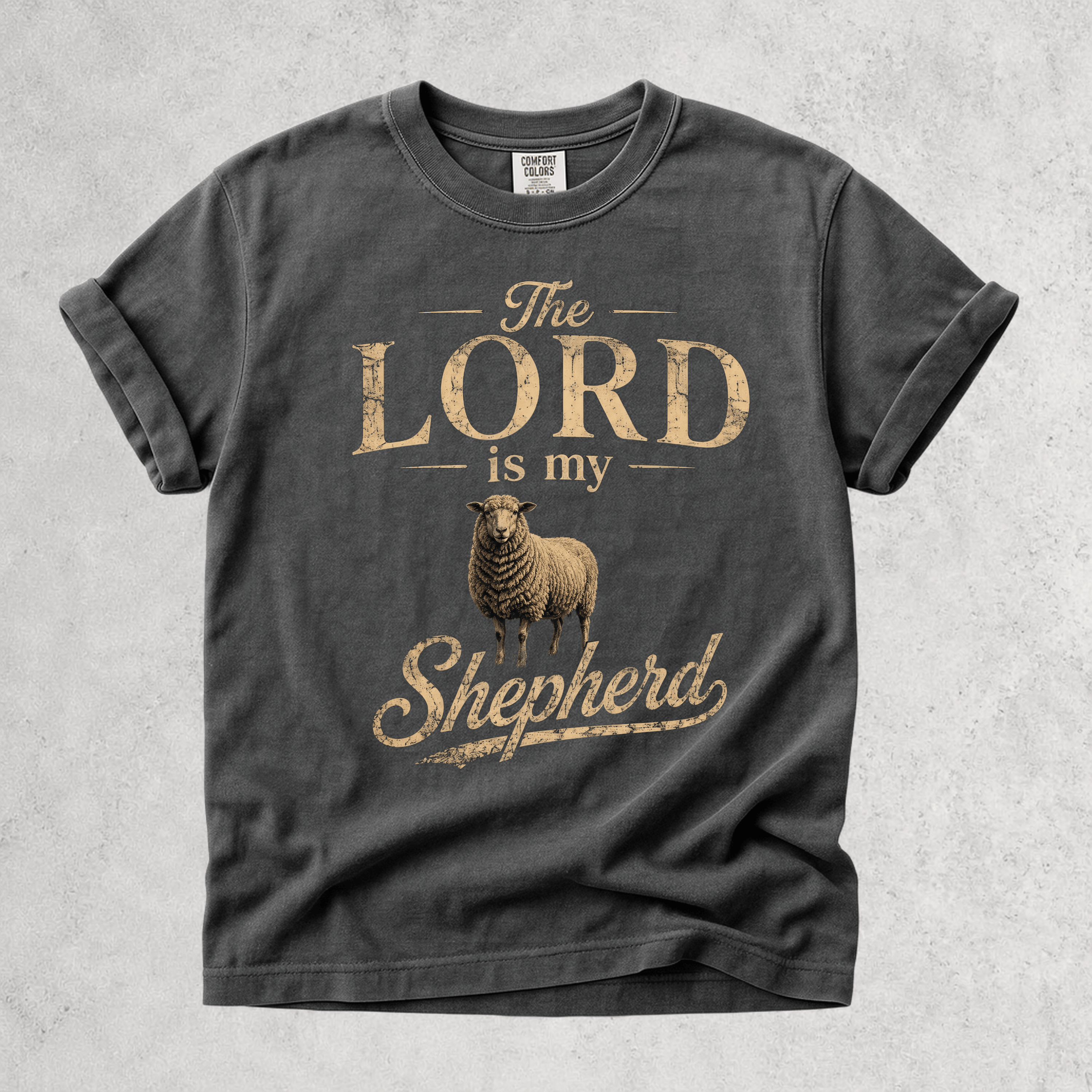 Printify T-Shirt Pepper / S The Lord Is My Shepherd