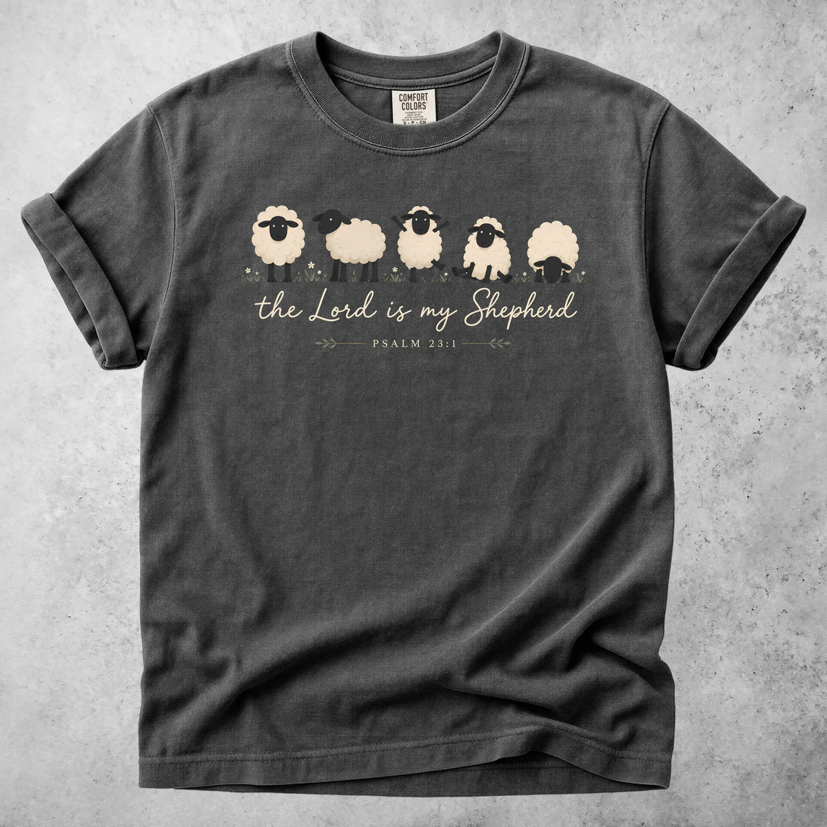 Printify T-Shirt Pepper / S The Lord is My Shepherd T-Shirt