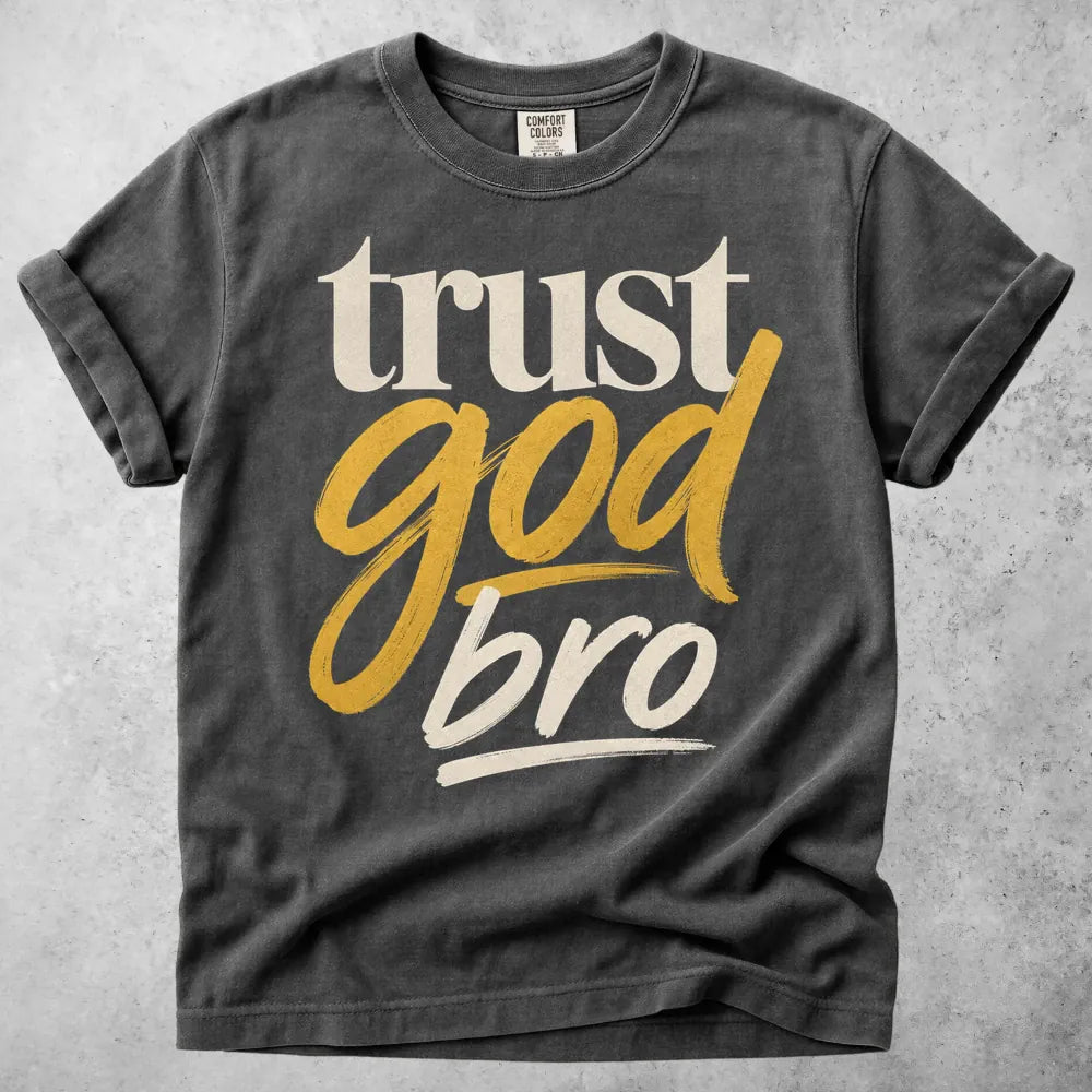 Printify T-Shirt Pepper / S Trust God Bro T-Shirt