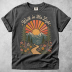 Printify T-Shirt Pepper / S Walk in His Light T-Shirt