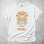 Printify T-Shirt White / S Be Still – Psalm 46:10 T-Shirt