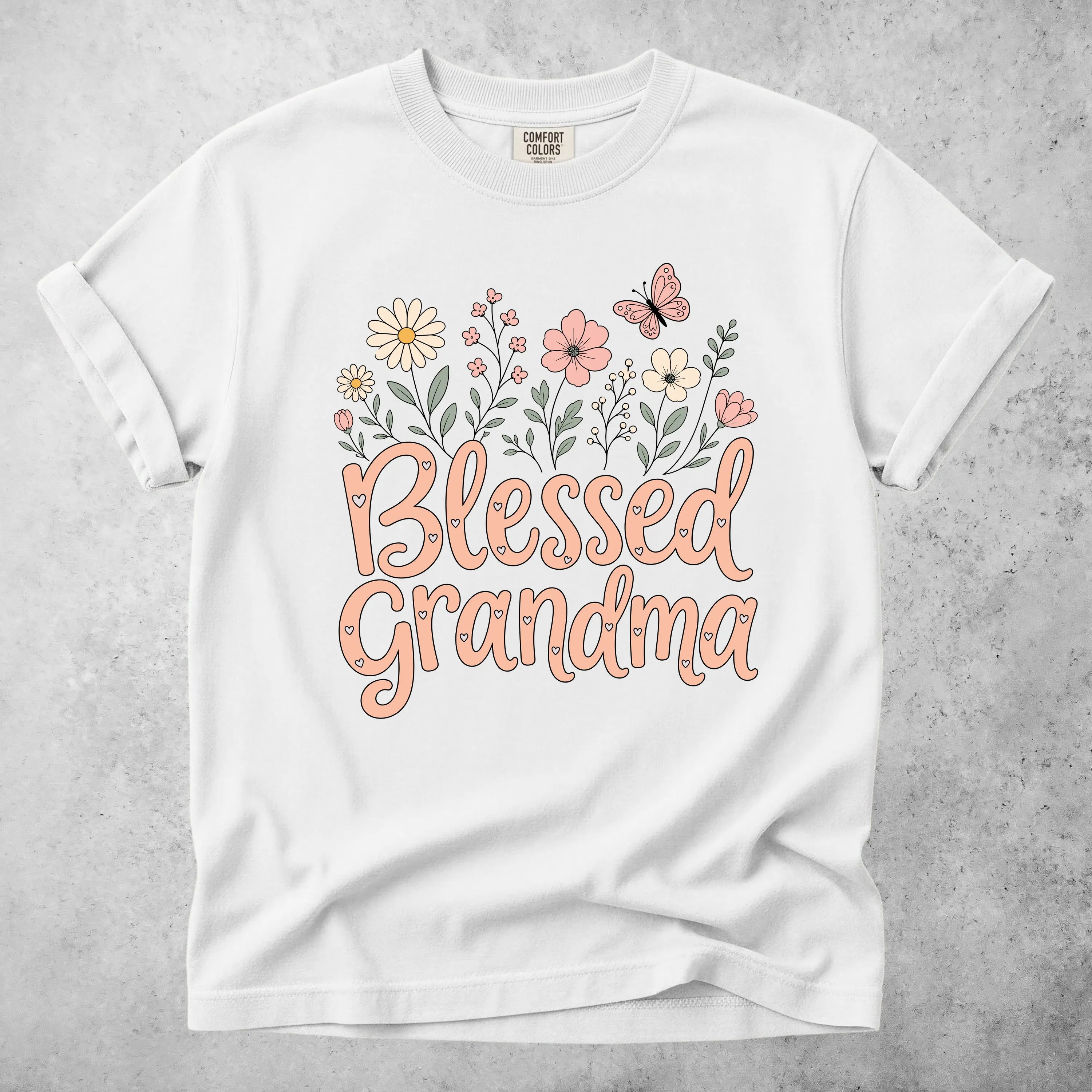Printify T-Shirt White / S Blessed Grandma T-Shirt
