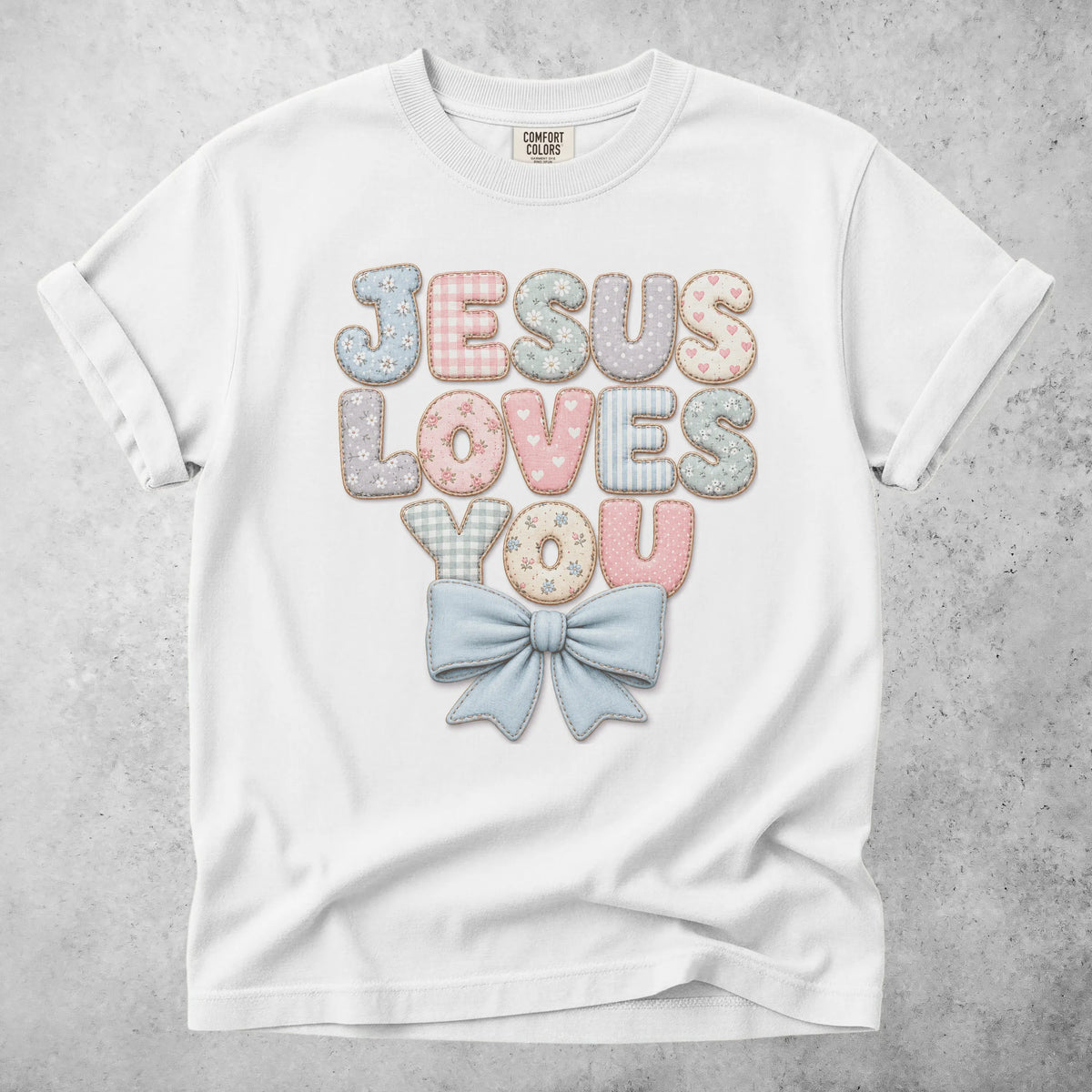 Printify T-Shirt White / S JESUS LOVES YOU T-Shirt