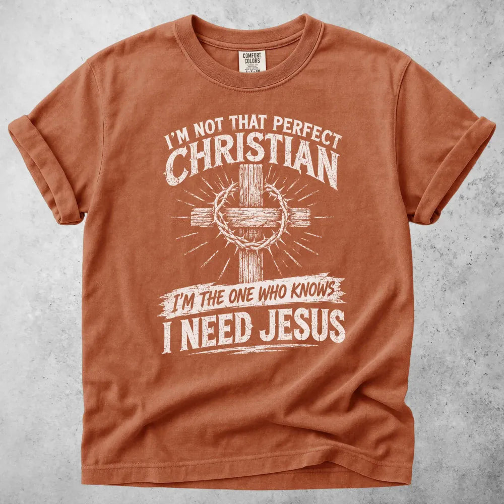 Printify T-Shirt Yam / M I'm Not That Perfect Christian T-Shirt
