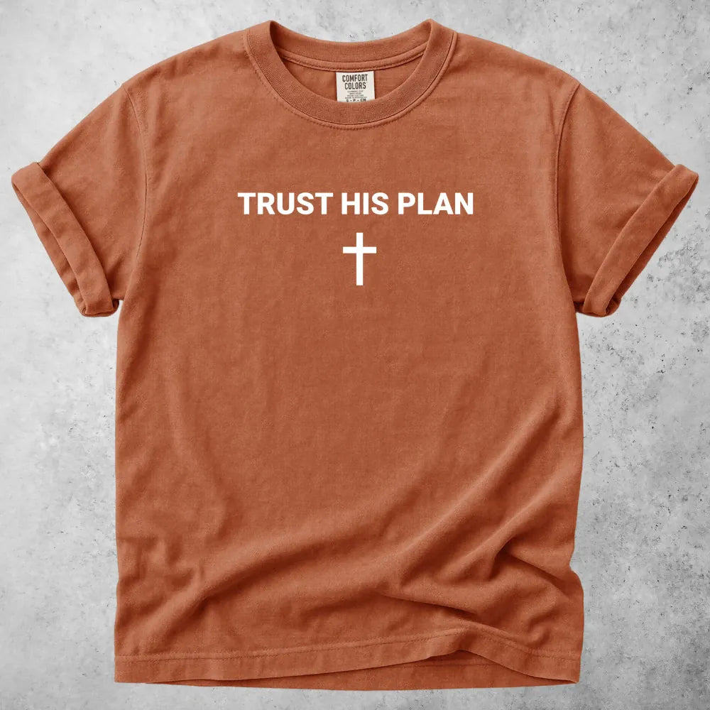 Printify T-Shirt Yam / M Trust His Plan - T-Shirt