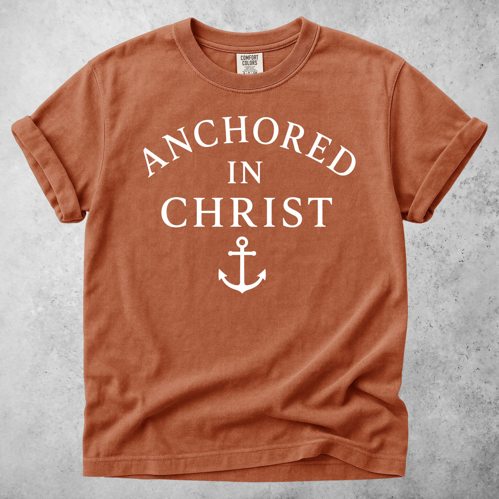 Printify T-Shirt Yam / S Anchored in Christ