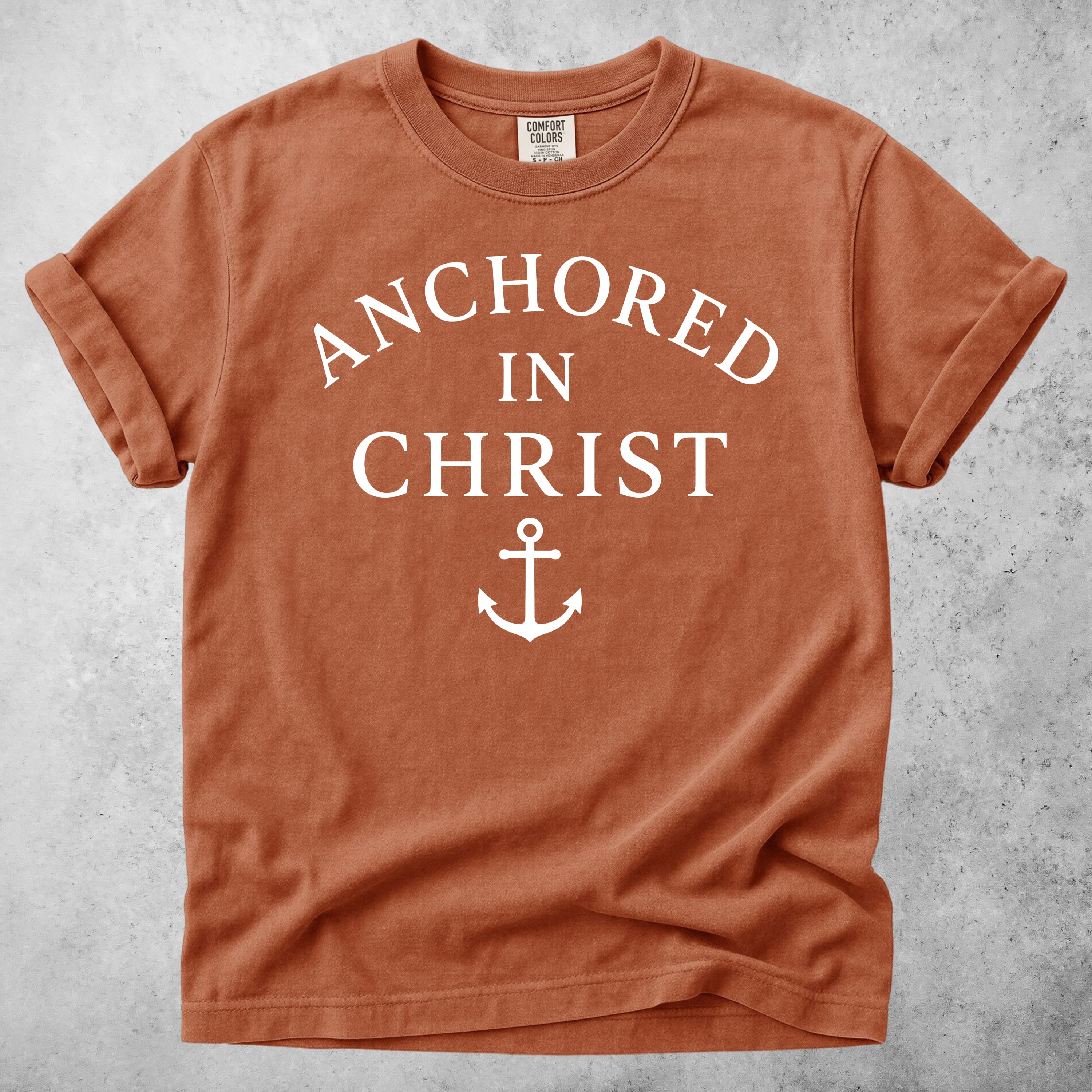 Printify T-Shirt Yam / S Anchored in Christ