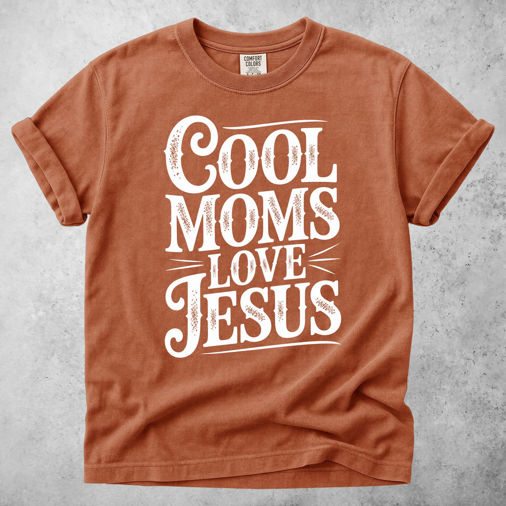 Printify T-Shirt Yam / S Cool Moms Love Jesus