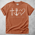 Printify T-Shirt Yam / S Faith Hope Love T-Shirt