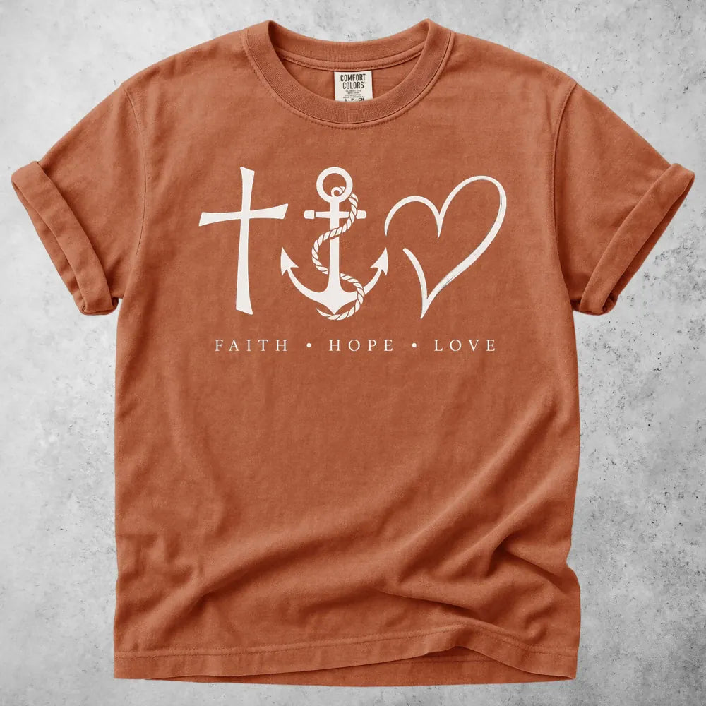 Printify T-Shirt Yam / S Faith Hope Love T-Shirt