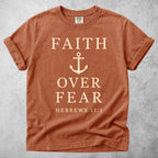 Printify T-Shirt Yam / S Faith Over Fear Anchor - Hebrews 11:1
