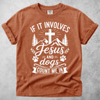 Printify T-Shirt Yam / S Jesus and Dogs T-Shirt