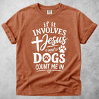 Printify T-Shirt Yam / S Jesus and Dogs T-Shirt
