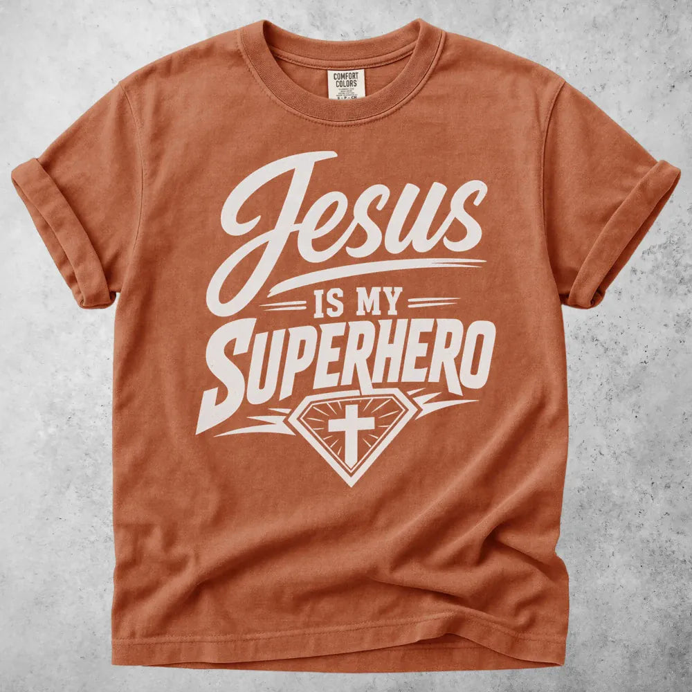 Printify T-Shirt Yam / S Jesus Is My Superhero T-Shirt
