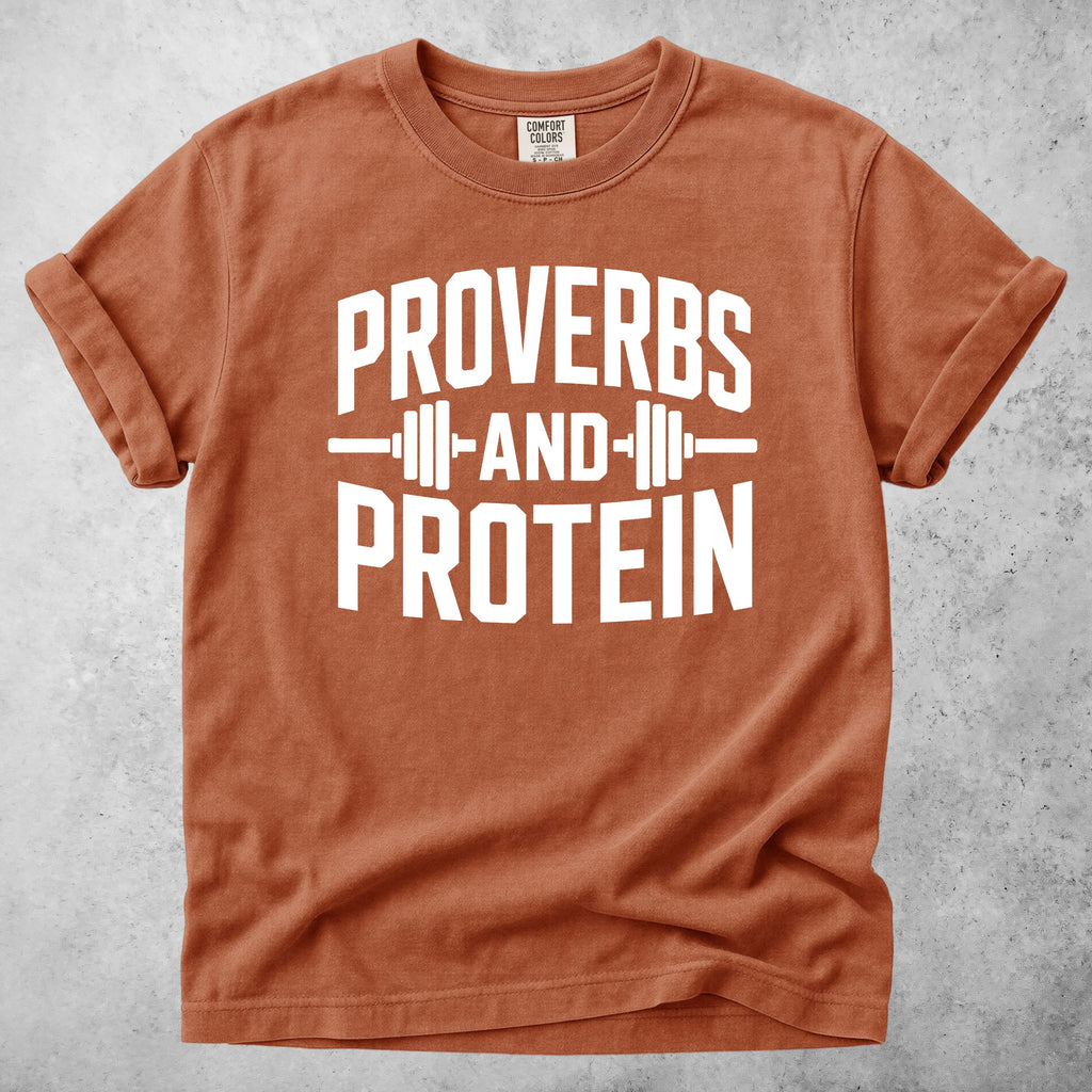 Printify T-Shirt Yam / S Proverbs and Protein T-Shirt